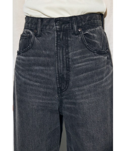 ジーンズ デニム デニムパンツ 「累計25，000本突破！」「サイズ，身長別画像あり」AZUL DENIM ハイウエストワイドデニム レディースの画像