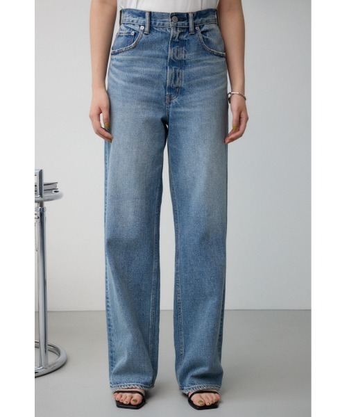 ジーンズ デニム デニムパンツ AZUL DENIM ハイウエストワイドデニム レディース_21