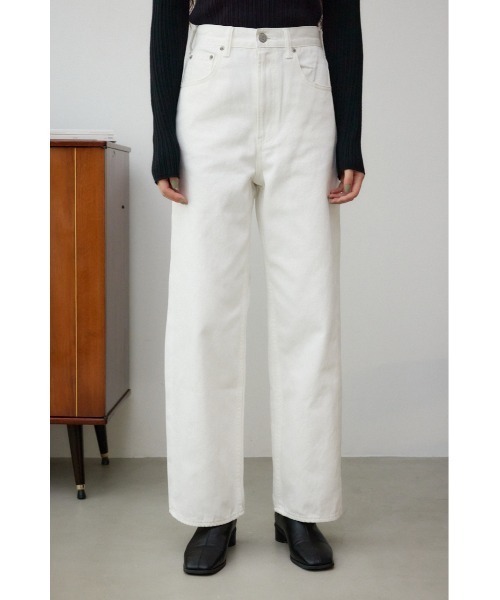 ジーンズ デニム デニムパンツ 「累計25，000本突破！」「サイズ，身長別画像あり」AZUL DENIM ハイウエストワイドデニム レディースの画像