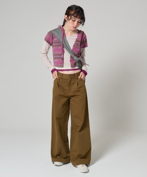 「TINA：JOJUN」 ニットカーディガン M ピンク レディース_画像6