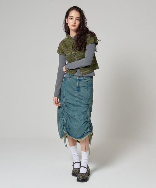 「TINA：JOJUN」 ニットカーディガン M ピンク レディース_画像9