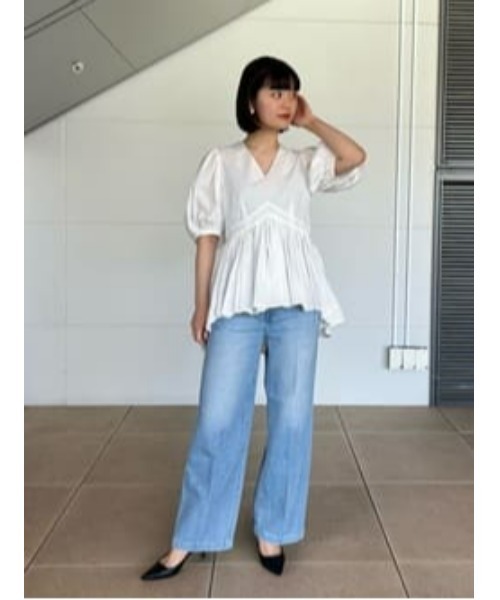 「MARIHA」 7分袖ブラウス 36 ホワイト レディース_画像8
