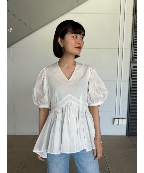 「MARIHA」 7分袖ブラウス 36 ホワイト レディース_画像9