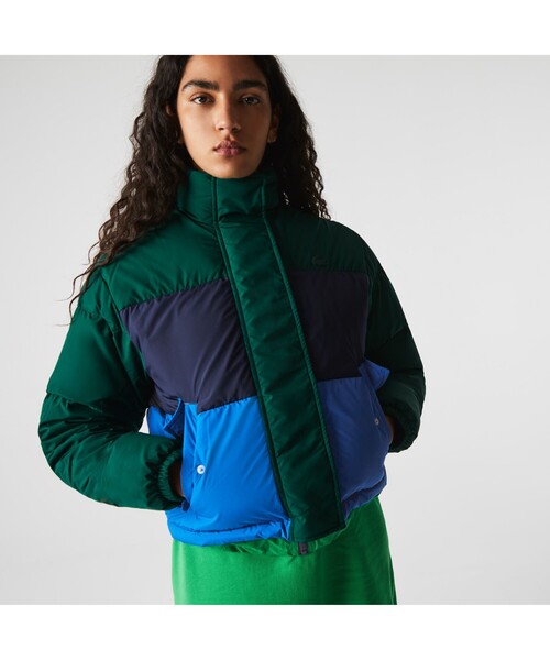 LACOSTE（ラコステ） ダウンジャケット 40 グリーン レディース