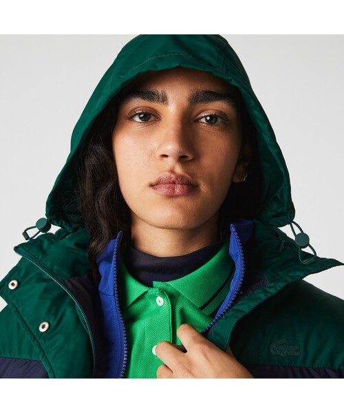 LACOSTE（ラコステ） ダウンジャケット 40 グリーン レディース
