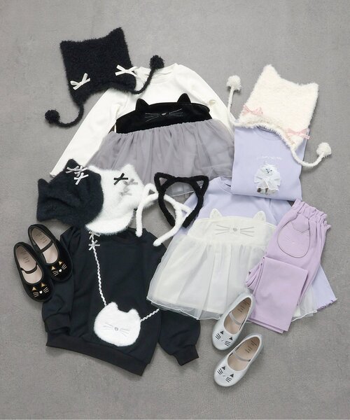 「apres les cours」 「KIDS」長袖カットソー 80 ブラック キッズ_画像8