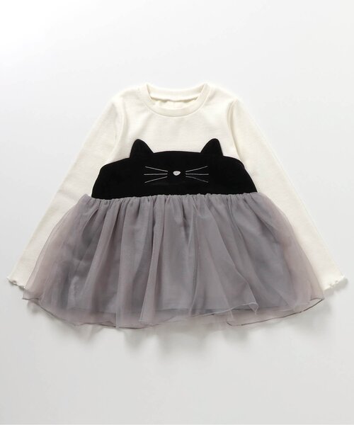 「apres les cours」 「KIDS」長袖カットソー 80 ブラック キッズ_画像9