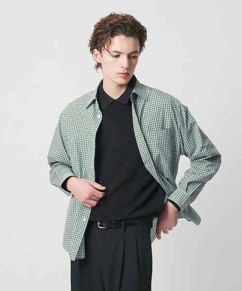 H BEAUTY&YOUTH チェック柄 長袖シャツ Mサイズ BEAUTY＆YOUTH UNITED ARROWS シャツ ブロード チェック レギュラー