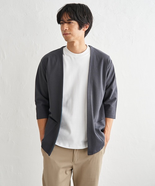 ikka（イッカ） カーディガン 「抗菌防臭」GOKU楽冷感7分袖