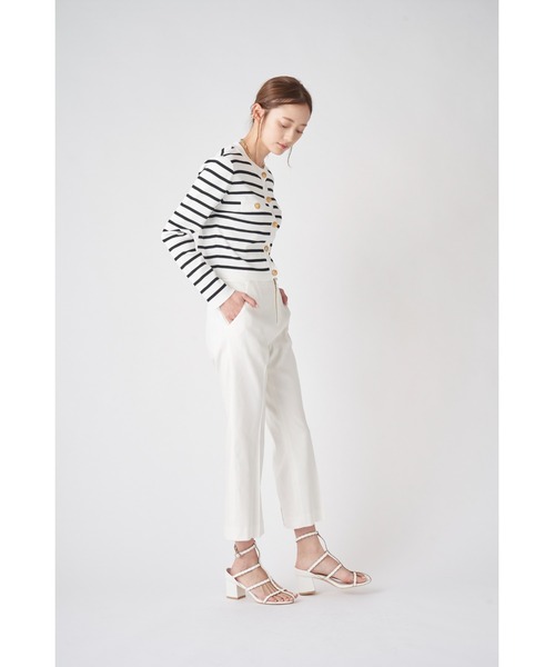 「CELFORD」 クロップドパンツ 36 ホワイト レディース_画像5