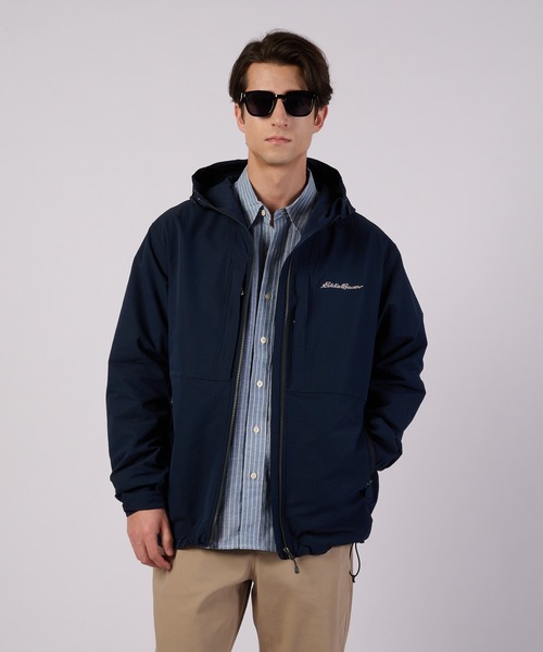 エディーバウアーサイズ PXL・紺　ZIP 裏地ウール マウンテンパーカー Eddie Bauer（エディーバウアー） マウンテンパーカー ウインド