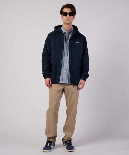 エディーバウアーサイズ PXL・紺　ZIP 裏地ウール マウンテンパーカー Eddie Bauer（エディーバウアー） マウンテンパーカー ウインド