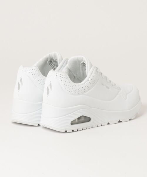 「SKECHERS」 ローカットスニーカー 23.5cm ダークネイビー レディース_画像2