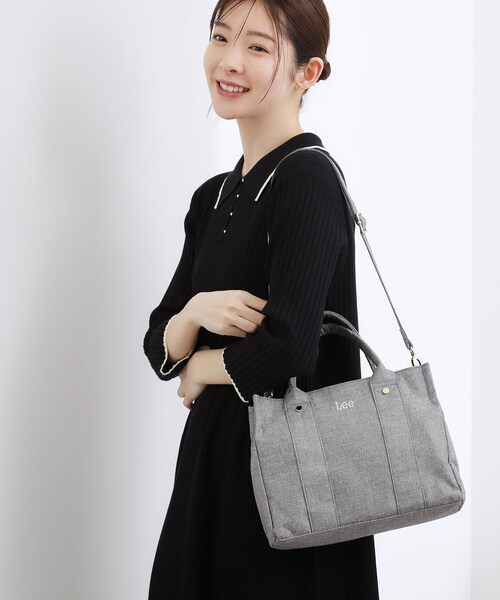 Lee（リー） トートバッグ 「Lee別注」麻調スクエア2WAYトート
