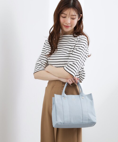 Lee（リー） トートバッグ 「Lee別注」麻調スクエア2WAYトート
