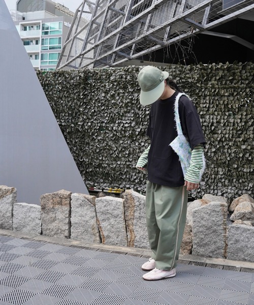パンツ 「ohta」 green line pants メンズ レディースの画像