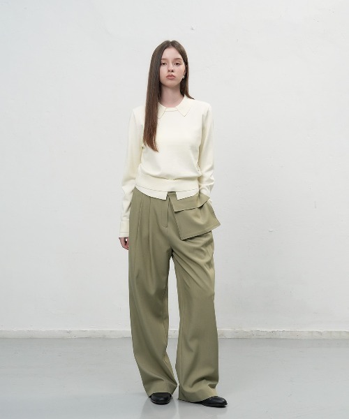 「GENERAL IDEA」 長袖ニット S グレー レディース_画像4