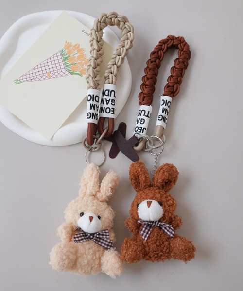 ammy. / エイミードット 」 うさぎ チャーム スマホ ストラップ