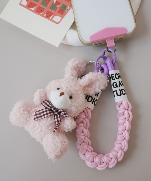 ammy. / エイミードット 」 うさぎ チャーム スマホ ストラップ