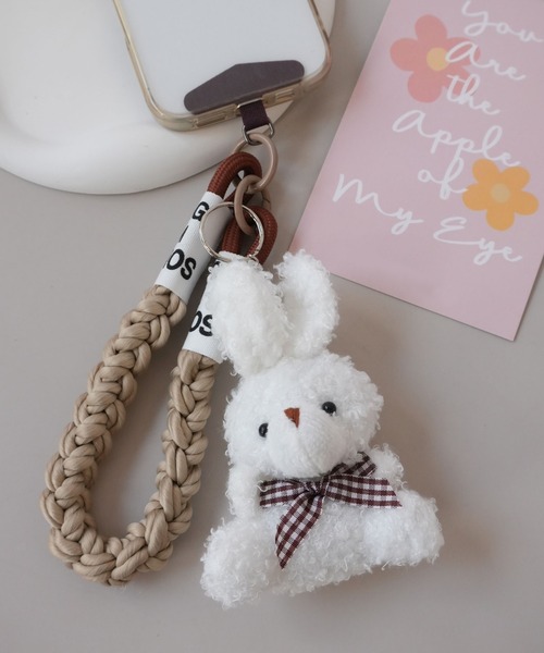 ammy. / エイミードット 」 うさぎ チャーム スマホ ストラップ