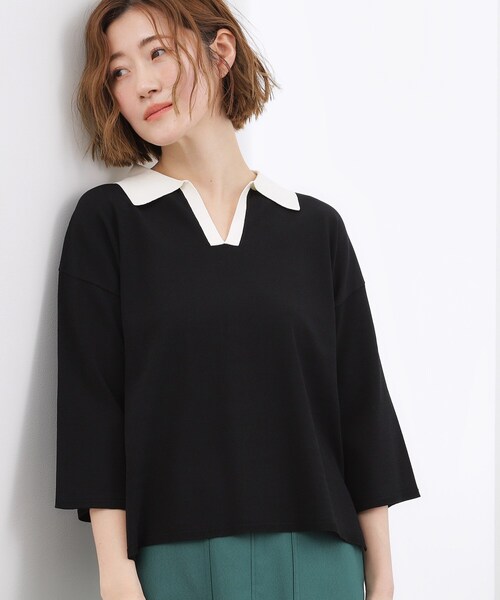 grove（グローブ） uvカット ニット セーター 「ひんやり＆UVカット
