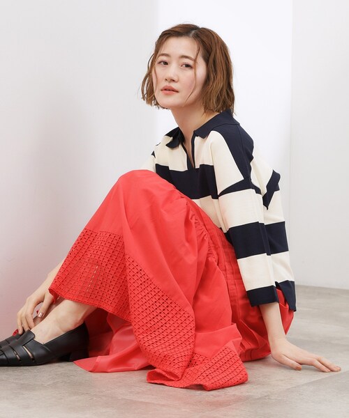 grove（グローブ） ニット セーター 「ひんやり＆UVカット」ラガー