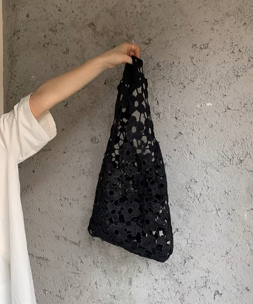lit.Cy(リットシー) トートバッグ フラワーレース ワンショルダー lit.Cy(リットシー) トートバッグ フラワーレース ワンショルダー