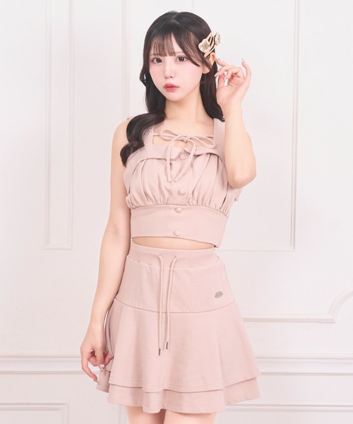 LAFARY（ラファリー） セットアップ スウェットビスチェセットアップ