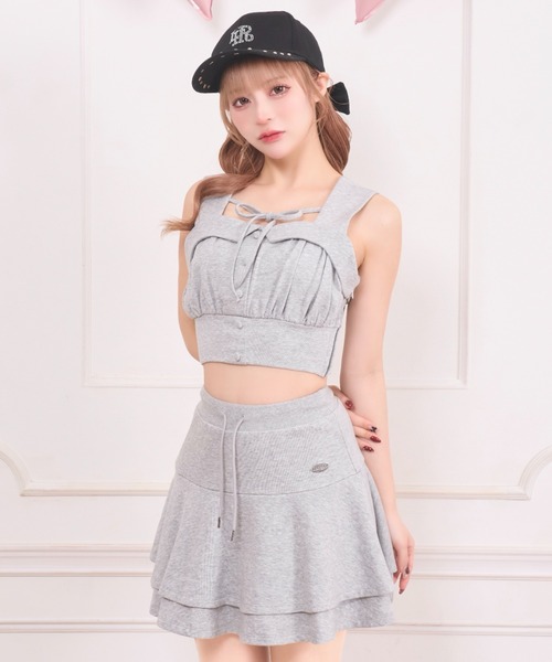 LAFARY（ラファリー） セットアップ スウェットビスチェセットアップ