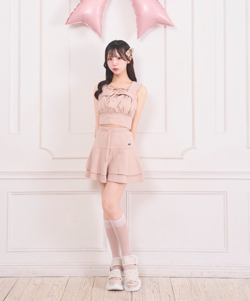LAFARY（ラファリー） セットアップ スウェットビスチェセットアップ
