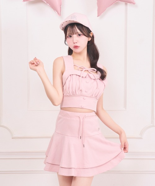LAFARY（ラファリー） セットアップ スウェットビスチェセットアップ