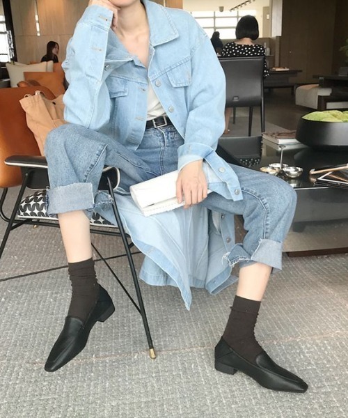 「AMELY」 「le:ciel」フラットパンプス 37 ブラック レディース_画像5