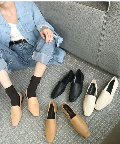 「AMELY」 「le:ciel」フラットパンプス 37 ブラック レディース_画像9