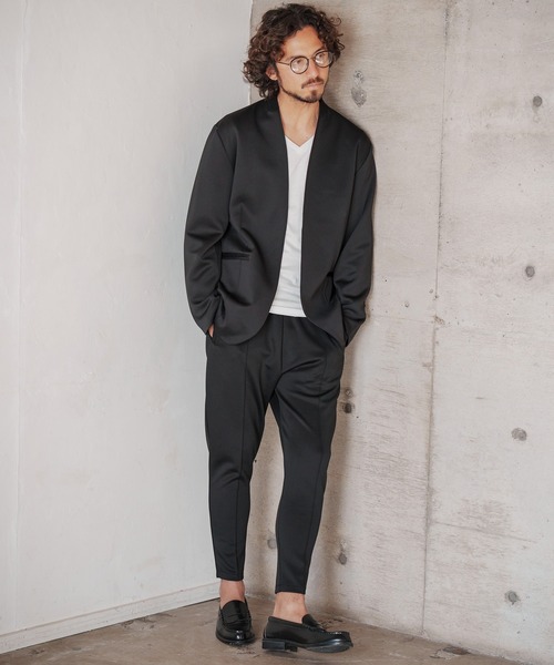 「CAMBIO」 イージーパンツ L ネイビー メンズ_画像5