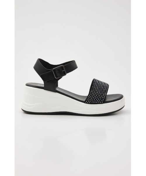「STACCATO」 ヒールサンダル 23cm シルバー レディース_画像5