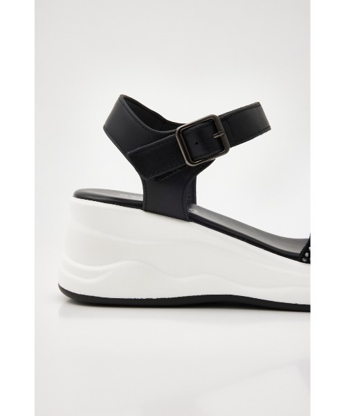 「STACCATO」 ヒールサンダル 23cm シルバー レディース_画像7
