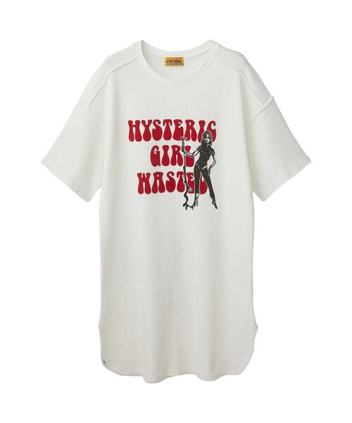 「HYSTERIC GLAMOUR」 Tシャツワンピース FREE ブラック レディースの画像