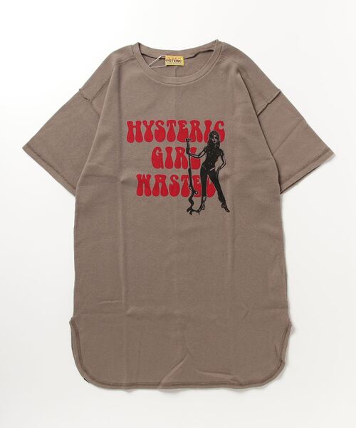 「HYSTERIC GLAMOUR」 Tシャツワンピース FREE ブラック レディースの画像