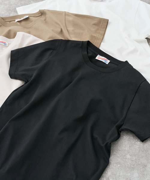 tシャツ 汗染み防止ファインコットンTシャツ レディースの画像