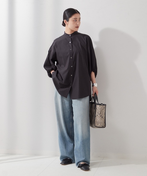 「journal standard L'essage」 半袖ブラウス - ホワイト レディース_画像8