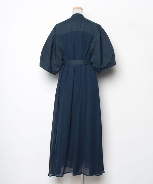 「KBF」 半袖ワンピース ONE ネイビー レディース_画像2