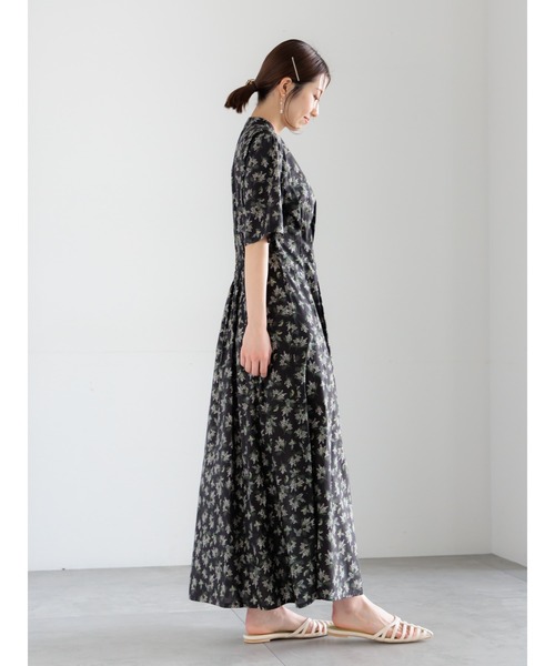 ワンピース 「LIBERTY FABRICS」ウエストタックワンピースの画像
