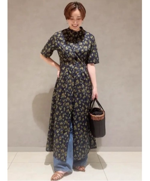ワンピース 「LIBERTY FABRICS」ウエストタックワンピースの画像