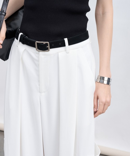 uvカット ワイドパンツ パンツ 「tageechita」UPF50+ ドローストリング ルーズストレートパンツ レディースの画像