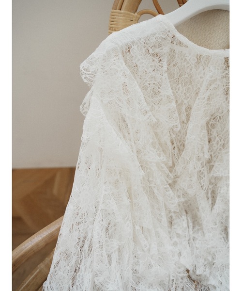 Katrin TOKYO ブラウス シャツ sheer lace ruffle blouse レディース