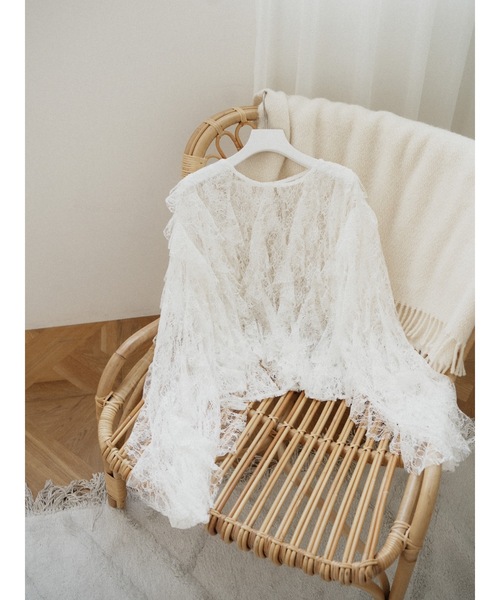 Katrin TOKYO ブラウス シャツ sheer lace ruffle blouse レディース