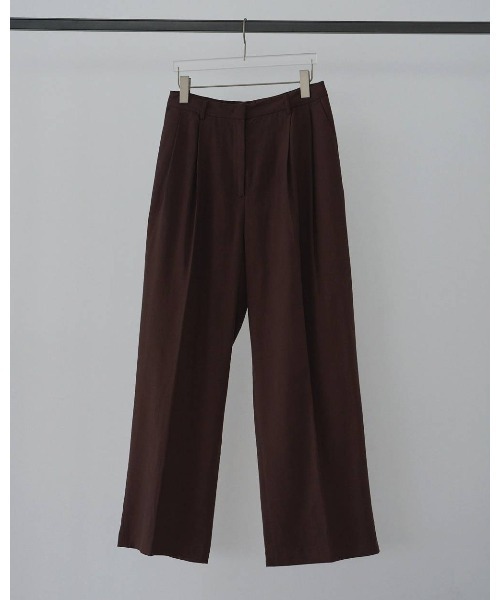 anuke（アンヌーク） ワイドパンツ パンツ anuke Linen Tuck Pants