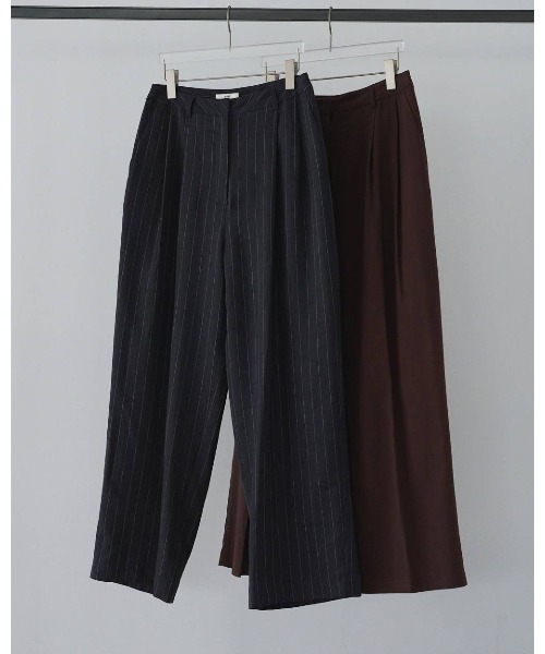 anuke（アンヌーク） ワイドパンツ パンツ anuke Linen Tuck Pants