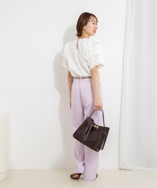 NOLLEY'S（ノーリーズ） ワイドパンツ パンツ 「セットアップ対応