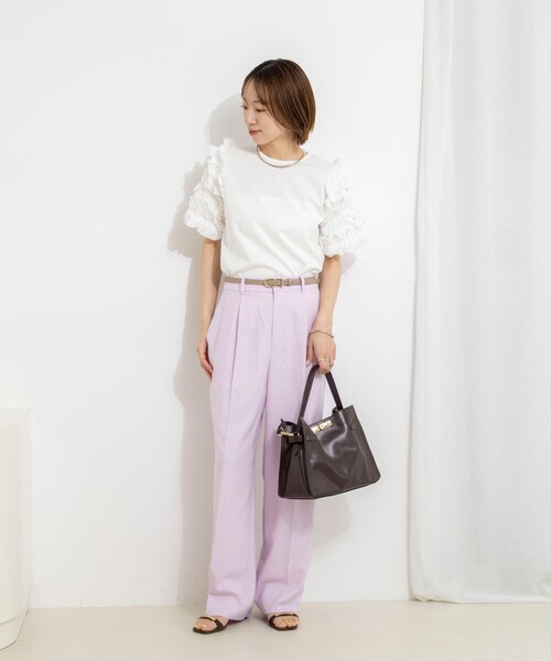NOLLEY'S（ノーリーズ） ワイドパンツ パンツ 「セットアップ対応